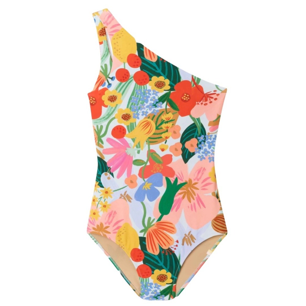 Rifle Paper Co. x Summersalt The Seamless Sidestroke Swimsuit Sicily Print 6